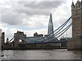 TQ3380 : River Thames, Tower Bridge and The Shard by David Dixon