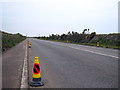 No waiting signs on the A30 approaching Land