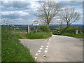 Minor road crossroads south of Pempwell