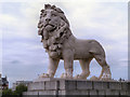 TQ3079 : South Bank Lion by David Dixon