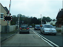 SO4579 : Onibury level crossing on the A49 by Colin Pyle