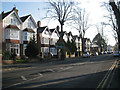 Three-storey houses, south end of Adelaide Road