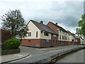 Looking from the minster grounds across King Street towards Grammar School Lane