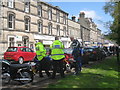 Police and bikers, Rothbury