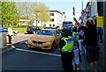 Olympic Torch relay vehicle, Lower Dock Street, Newport