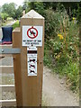 No right of way ahead, Strawberry Line Heritage Trail, Congresbury