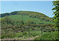 Fields and hillside near Llanafan-fawr