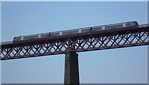 NT1380 : Train crossing the Forth Bridge by kim traynor