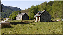 NH2953 : Disused church and cottage in Strathconon by Trevor Littlewood