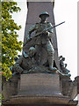 SD7427 : Oswaldtwistle War Memorial, "Patriotism" by David Dixon