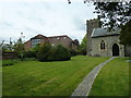 St Mary, Blandford St Mary: church path