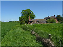 SJ8223 : Outbuildings at Knightley Green farm by Richard Law