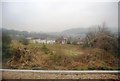 View from the railway line to Dover on a misty day