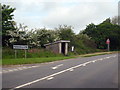 Bus shelter on the A3075 at Penhallow