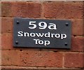 Snowdrop Top sign