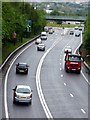 The A57 approaching Sheffield Parkway