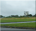 Star sculpture on roundabout