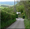 Lane descending into Neen Sollars