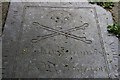 Detail of the grave of John Thomas of Marazion