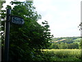 Footpath Sign in Honor End Lane