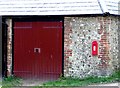 Barn and postbox, Saddlescombe