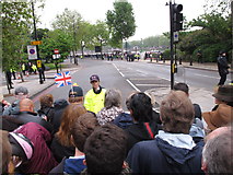 TQ2777 : Diamond Jubilee Pageant - security at Chelsea Embankment by David Hawgood