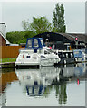 Moored boats near Slimbridge, Gloucestershire