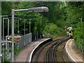 Dormans station - signal changed to amber after train passed