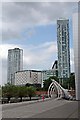 Footbridge and West Tower, Princes Dock, Liverpool