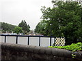 The footbridge at Effingham Junction Station