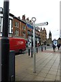 Directional sign in Pinstone Street