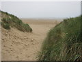 Path to Beach from Ainsdale Discovery Centre