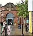 An entrance to Ashton Market Hall