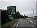 Approaching Kidbrook Interchange