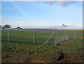 Aircraft landing at Syerston Airfield