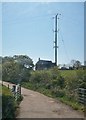 Powerlines near Ballyblack Presbyterian Church