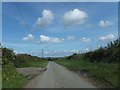 Minor road with wide verges east of Soldon