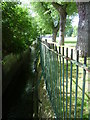 Norbury Brook alongside Thornton Heath Recreation Ground