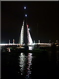SZ0090 : Poole: Twin Sails Bridge by night by Chris Downer