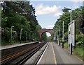 Oxshott station: view from the down platform