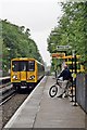 The train arriving, Bromborough Rake Railway Station