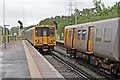 Passing trains, Hooton Railway Station