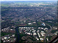 Carmyle and the east end from the air