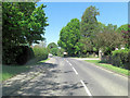 A268 passes entrance to St Ronan