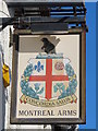 Sign for The Montreal Arms, Albion Hill / Montreal Road, BN2