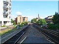 A view north from Cardiff Queen Street railway station