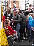 SO1091 : Face painter at Diamond Jubilee street party by Penny Mayes