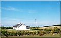 Power lines crossing agricultural land north of Greyabbey