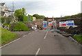 Road closed under Ty Du railway bridge north of North Cornelly