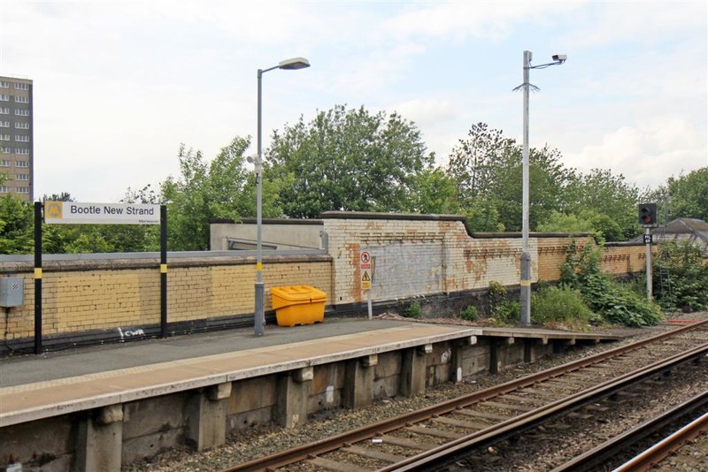 End of platform, Bootle New Strand... © El Pollock :: Geograph Britain ...